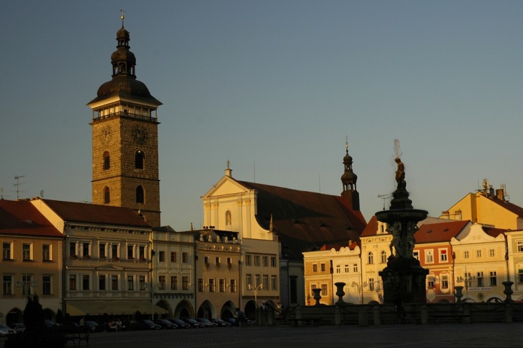České Budějovice, náměstí Přemysla Otakara II. a Černá věž